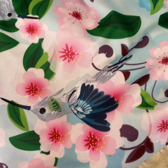 Alvababy floral purple hummingbird reusable snap button baby diapers swim diaper - Picture 9 of 16